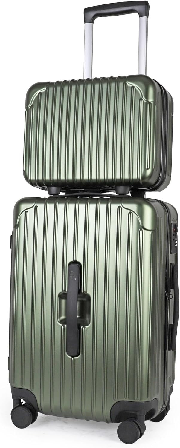 Lightweight Cabin Suitcase & Vanity Case Set TSA Lock Spinner Wheels Cupholder