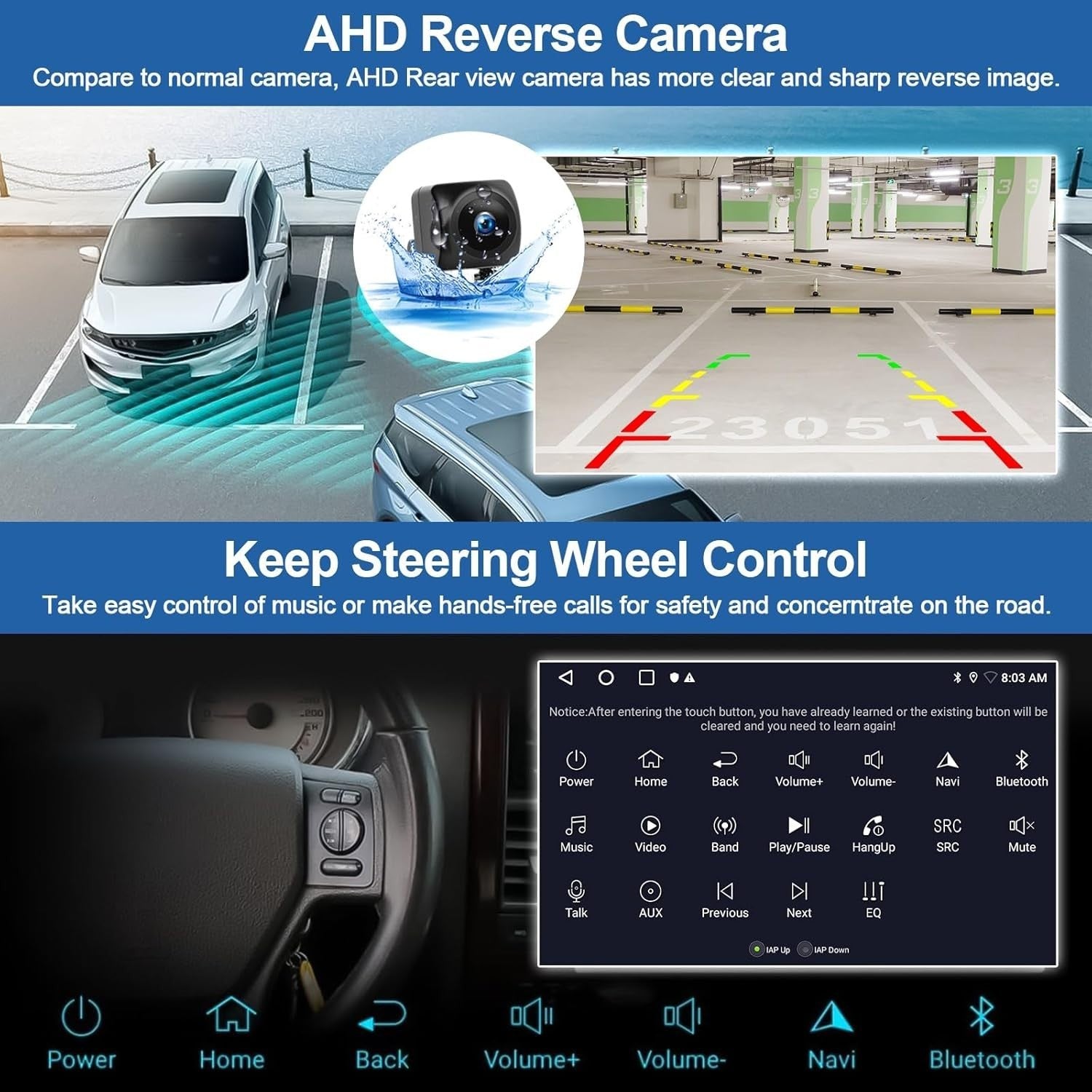 9" Android 15 Car Stereo Ford Transit Tourneo 2013-2017 GPS WiFi