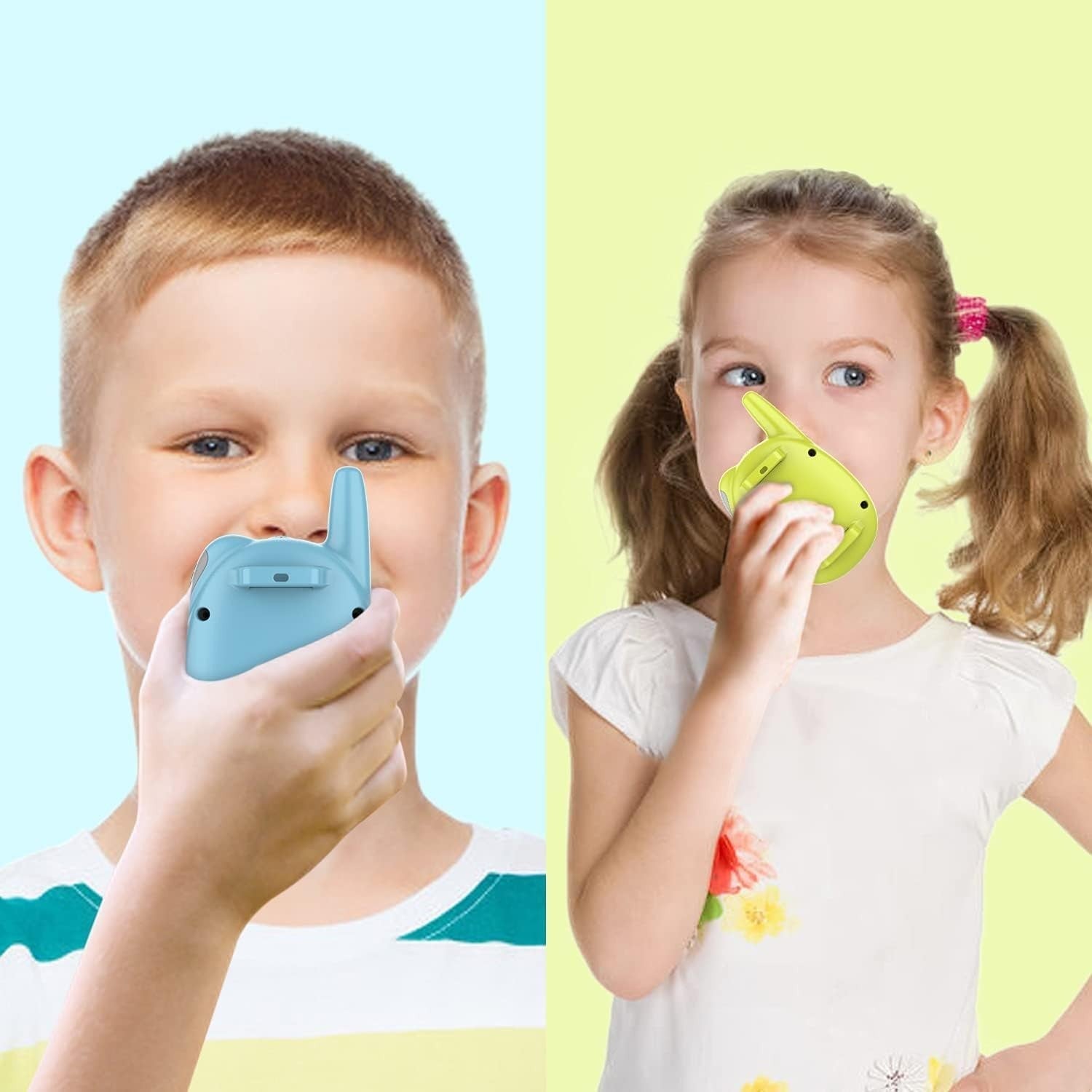 Kids Rechargeable Walkie Talkies Watch Strap FM Radio Long Range Toy