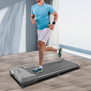 2-in-1 Under Desk Walking Pad 3.7km/h Silent Motor Slim Foldable Treadmill Home