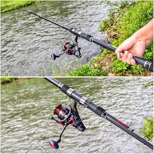 Telescopic Carp Rod & Reel Set 3.6M 4.7:1 Feeder Fishing Kit
