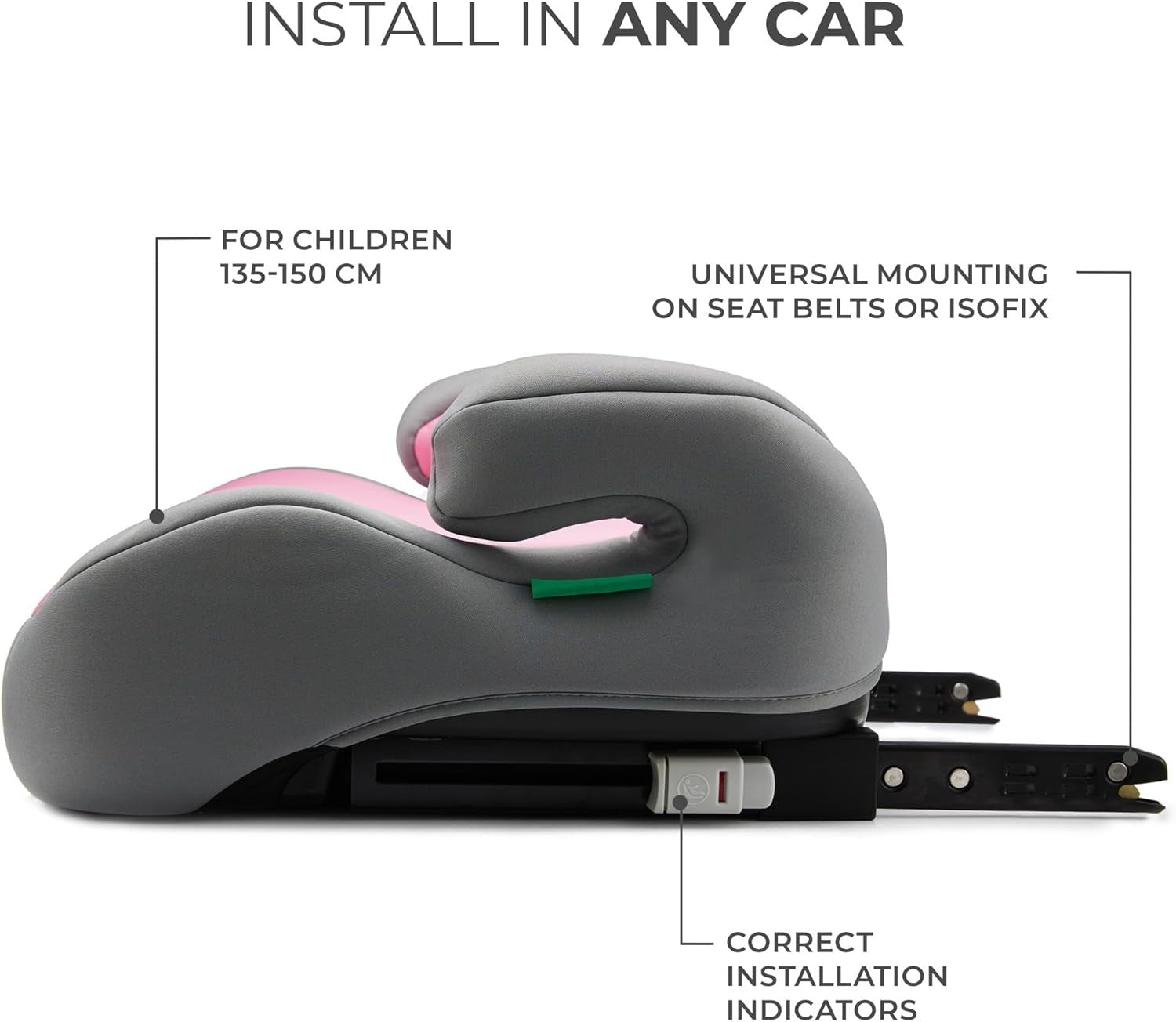 i-Size Booster Seat 135–150cm Group 2/3 Ergonomic Kids Seat