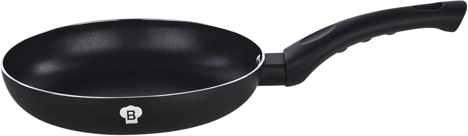 8Pcs Matt Black Non Stick Cookware Set Induction Pots Pans Kitchen Tool Set