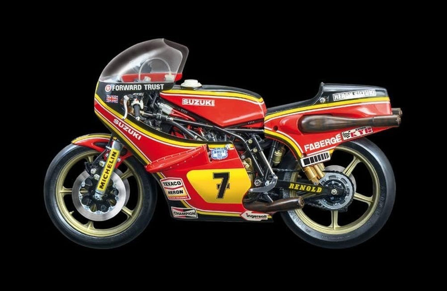 1:9 Scale Model Racing Bike RG500X R27 Collector Kit Heron Sheene
