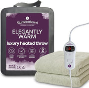 Electric Heated Throw Blanket Luxury Fleece 10 Heat Timer Washable 130x160cm