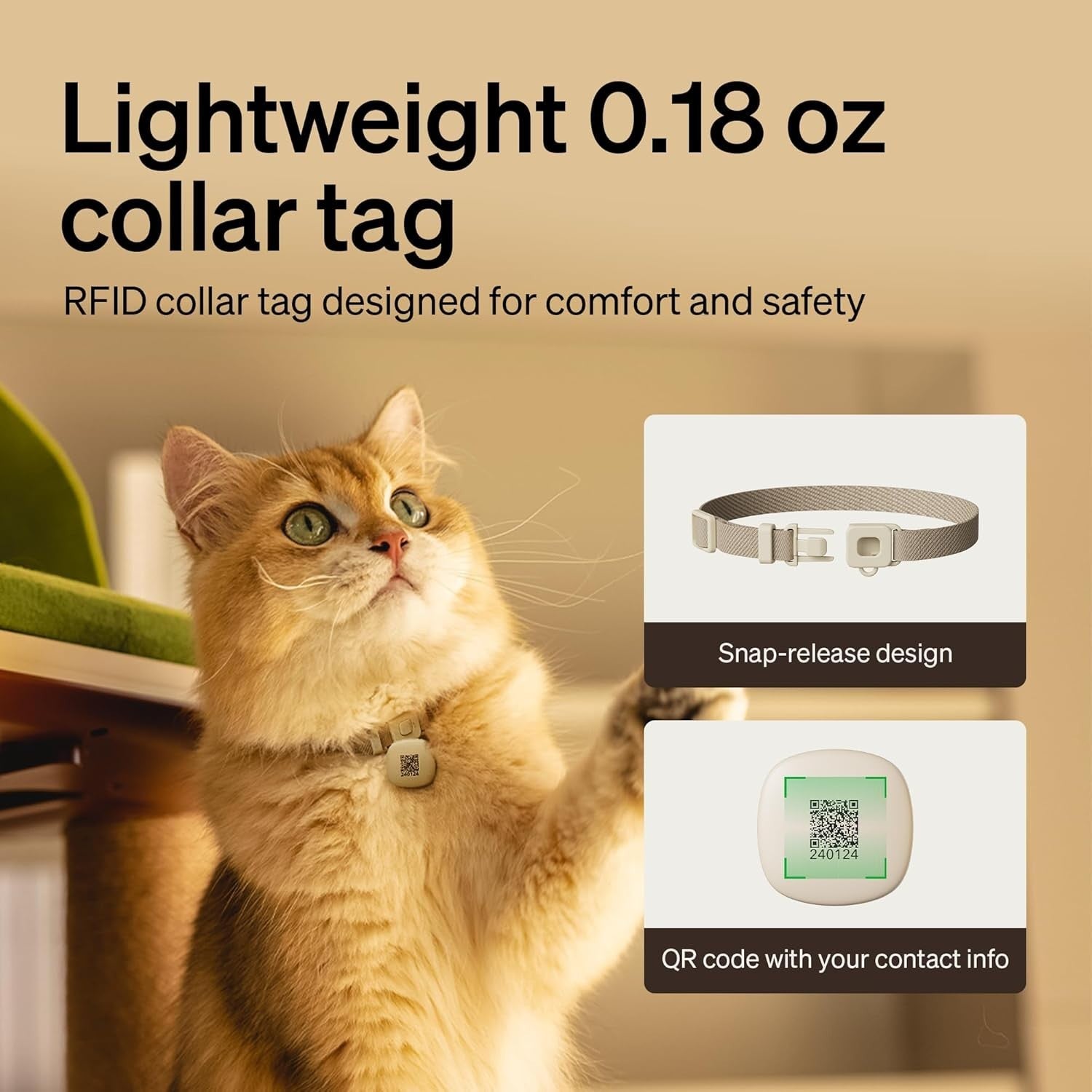 RFID Automatic Cat Feeder WiFi App Control 3L Selective Access White