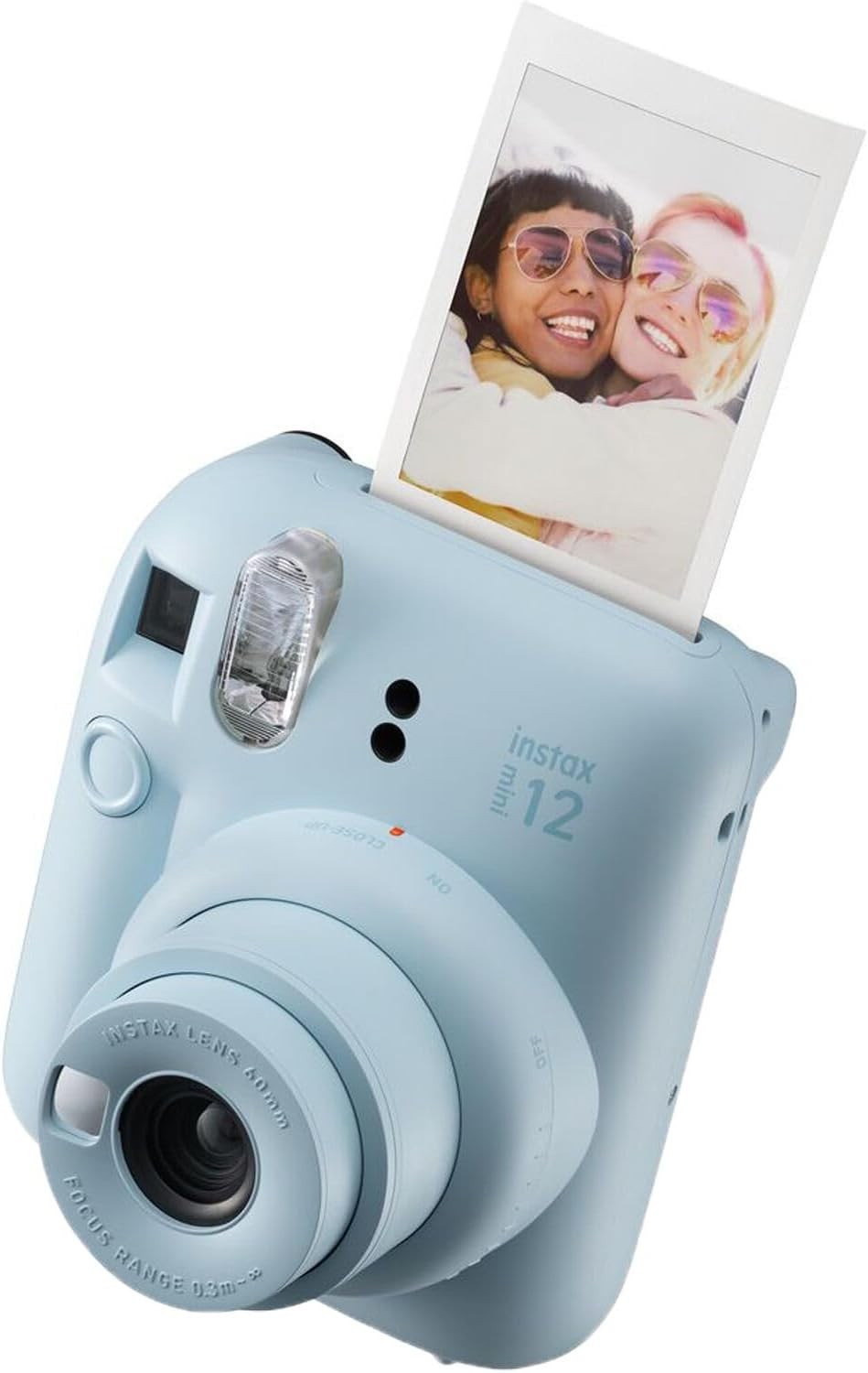 Instant Camera Bundle Film Pack Case Selfie Mirror Flash Blue Camera