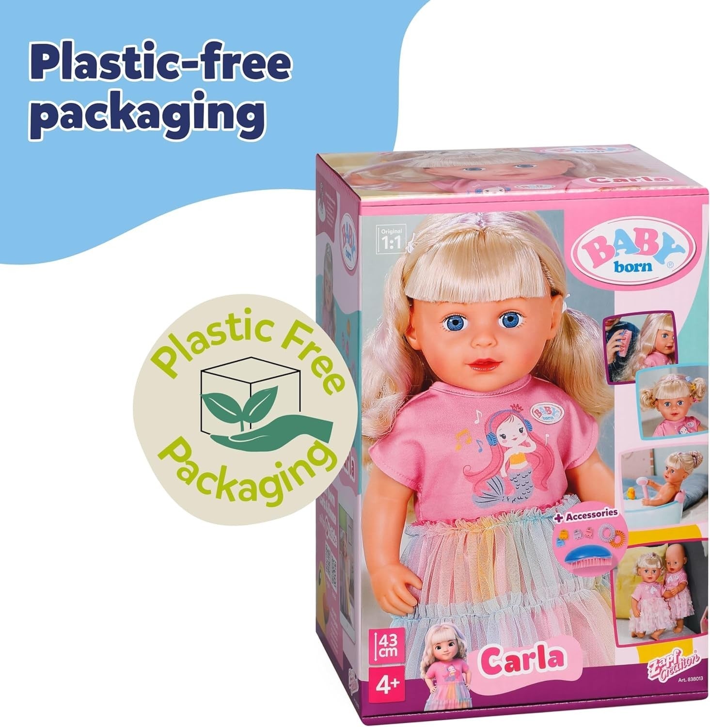 43cm Big Sister Fashion Doll Blonde Hair Styling Accessories Poseable