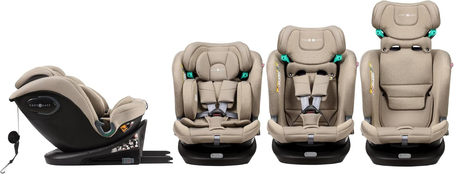 360° Rotating i-Size Child Car Seat ISOFIX 40–150cm All-in-One Safety