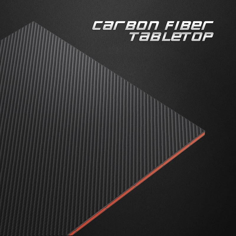 Gaming Desk 120cm with Carbon Fibre Top & Hook – X-Shape PC Gamer Table