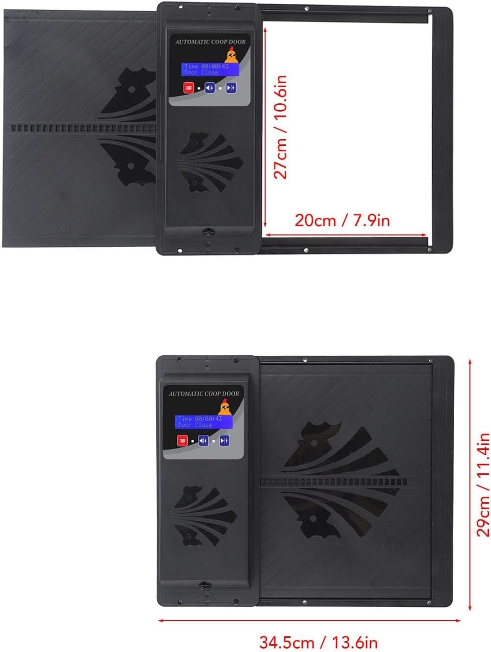 Automatic Chicken Coop Door Timer USB Horizontal Opener