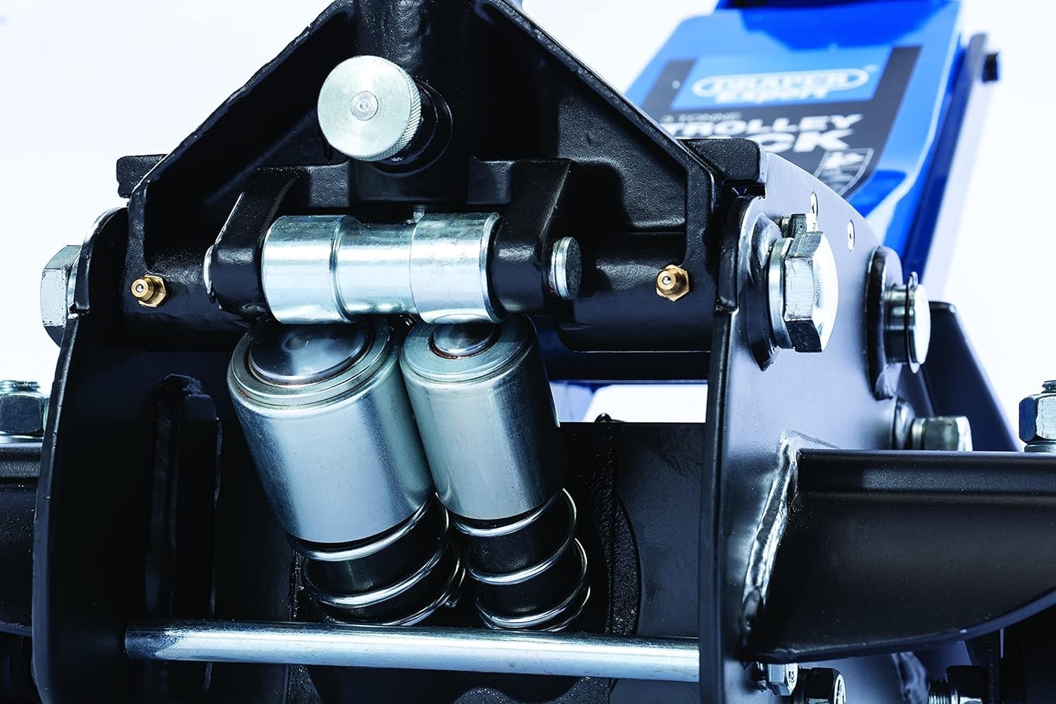 3 Ton Low Profile Trolley Jack Twin Piston Quick Lift 100–580mm Heavy Duty Blue