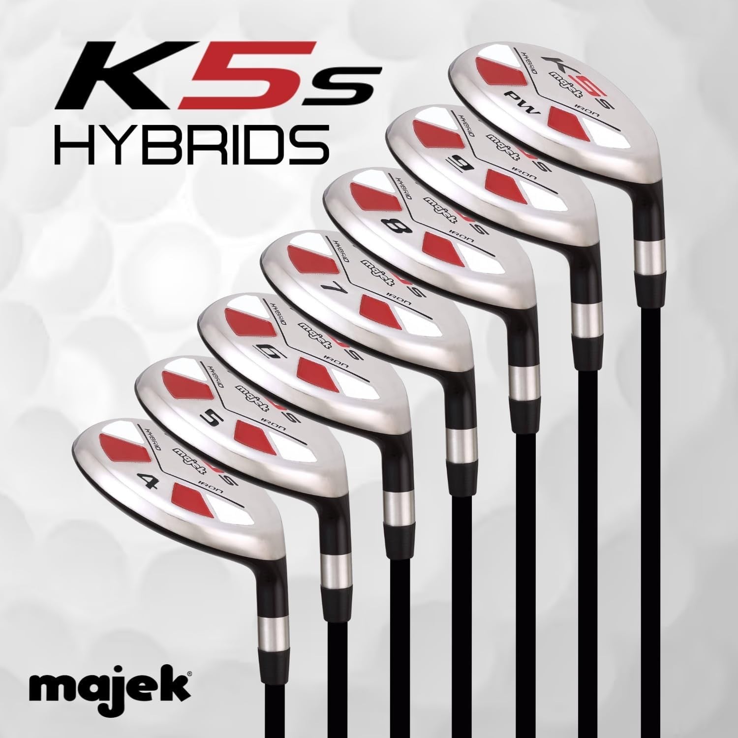 Mens Senior Hybrid Iron Set Right Hand Graphite Easy Launch 4-PW