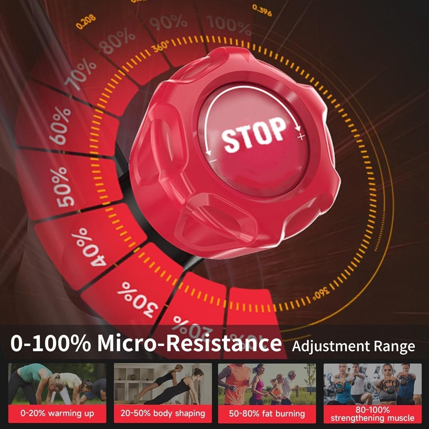 Self-Powered Magnetic Spin Bike w/ LED Lights, App Sync & 100 Resistance Levels