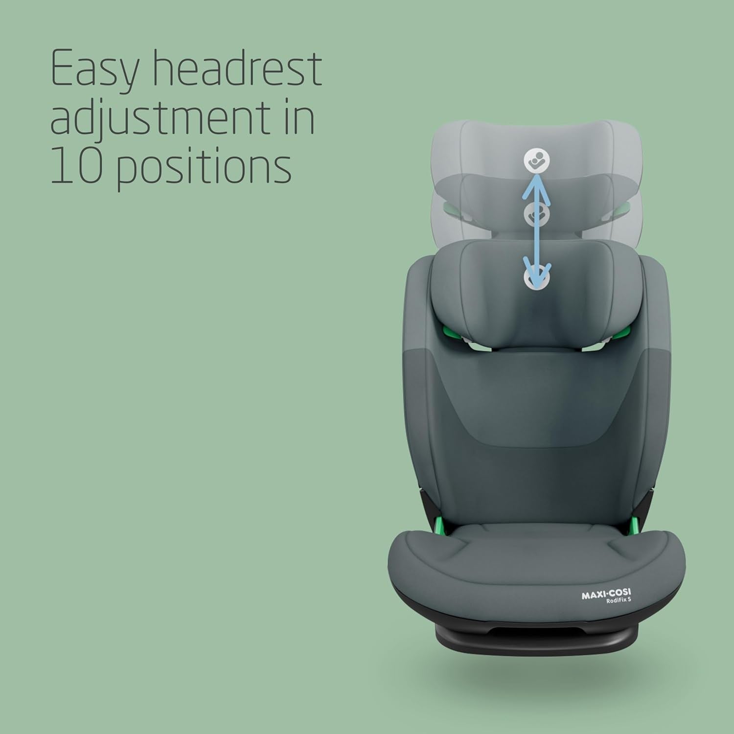 i-Size ISOFIX High Back Booster Seat 100–150cm Adjustable Impact
