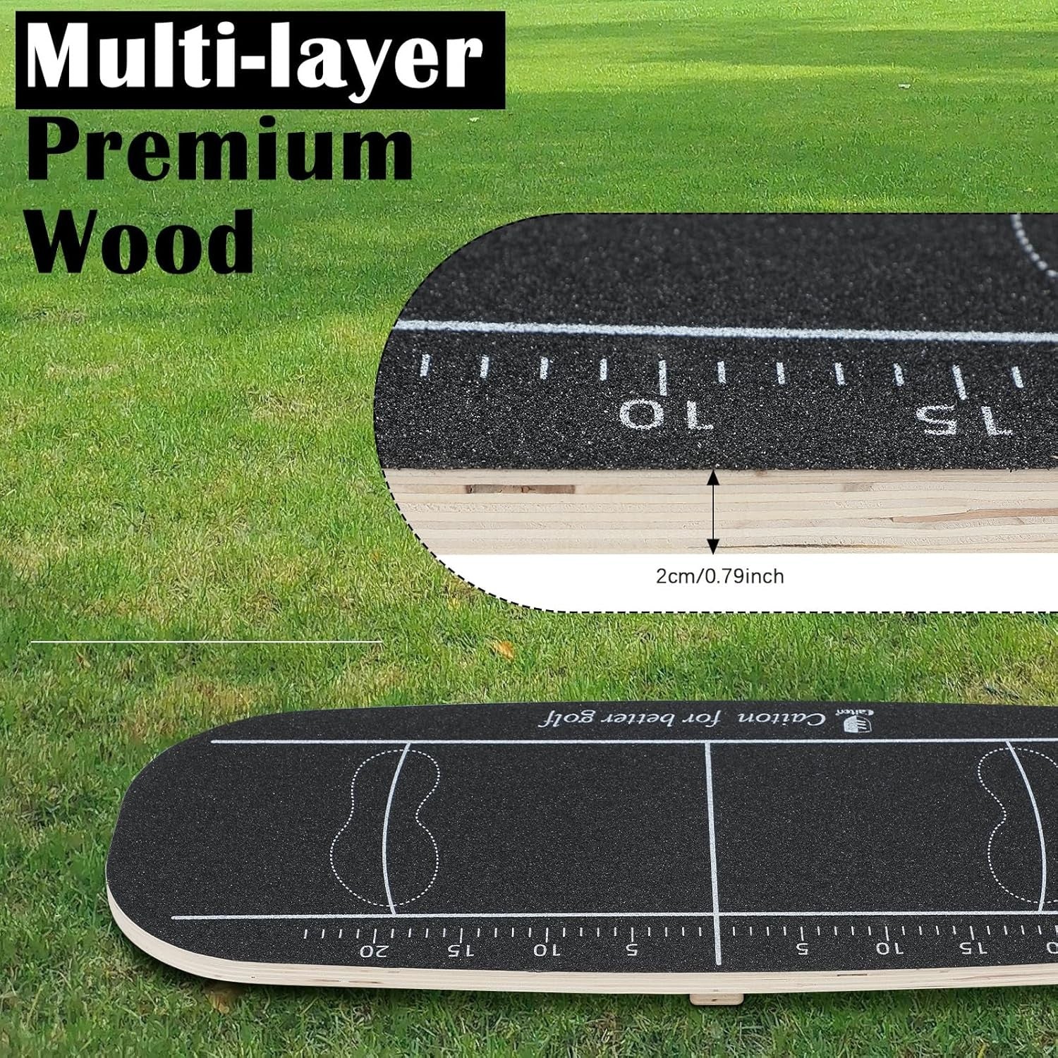 Golf Balance Board Swing Trainer Weight Shift Plate Aid