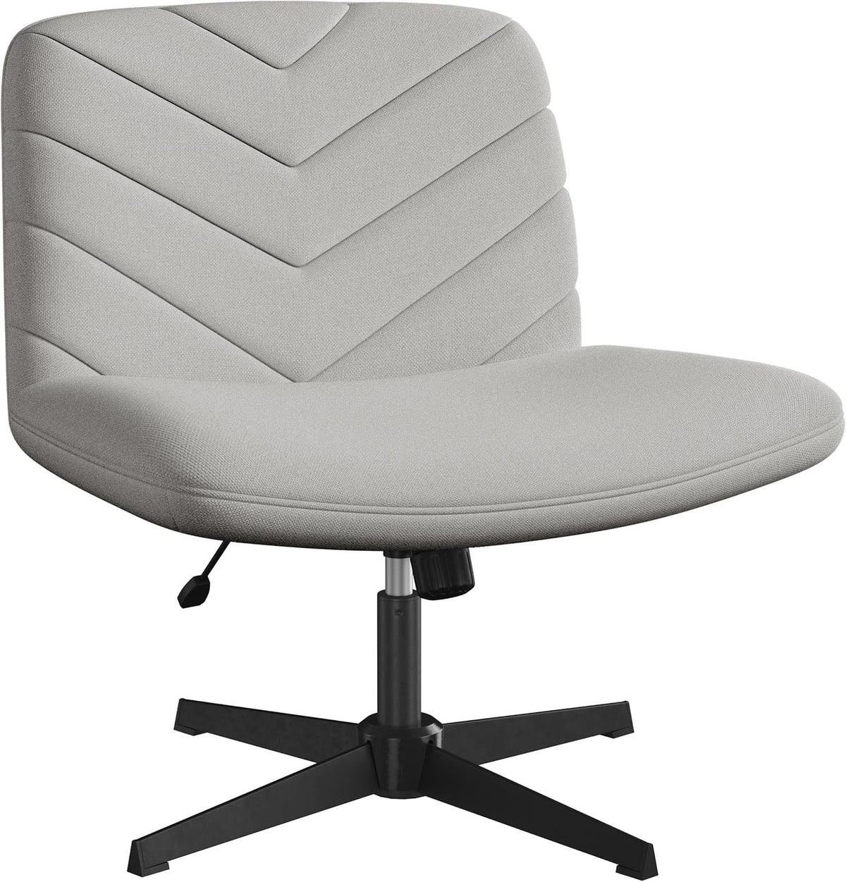 Adjustable Armless Office Chair Swivel Seat Ergonomic Home Desk Back Support