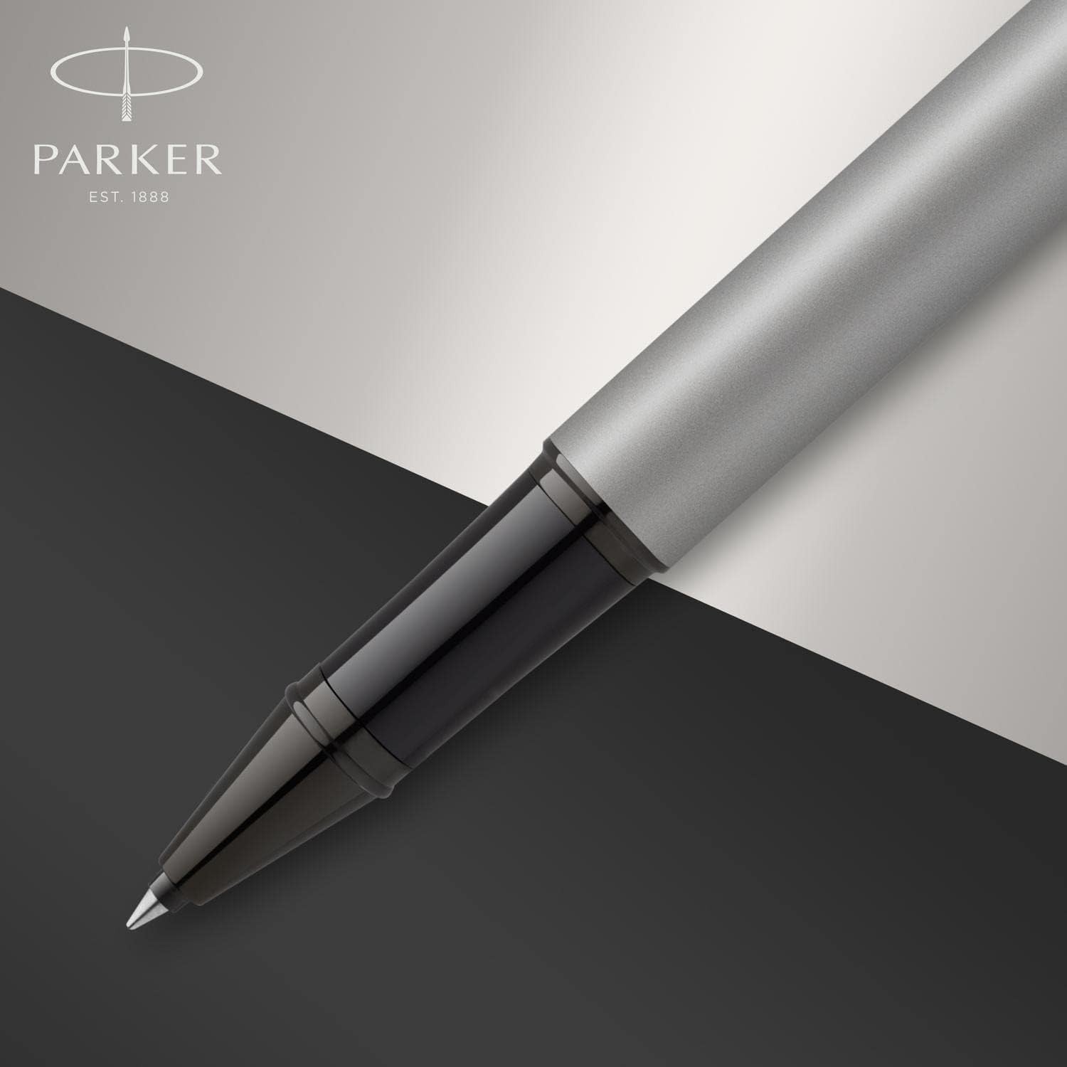 IM Rollerball Pen Matte Grey Black Trim Gift Boxed