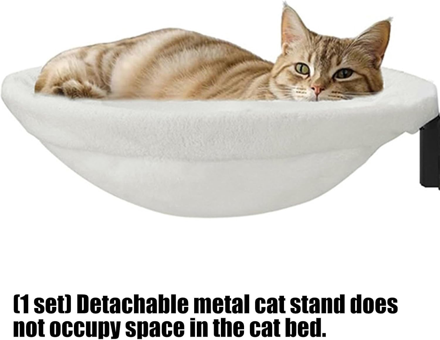 Detachable Cat Desk Hammock Space Saving Aluminum Perch Bed
