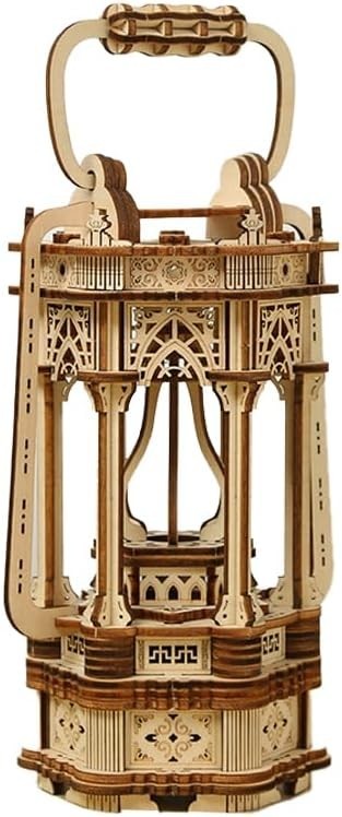 3D Wooden Lantern Puzzle Model DIY Kit – No Glue, Skill-Building Craft