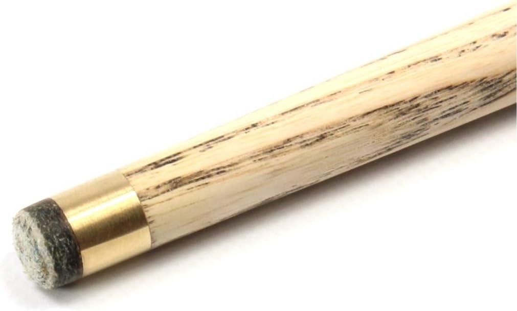 57in English Pool Snooker Cue 8mm Tip 2 Piece Ash Shaft Case