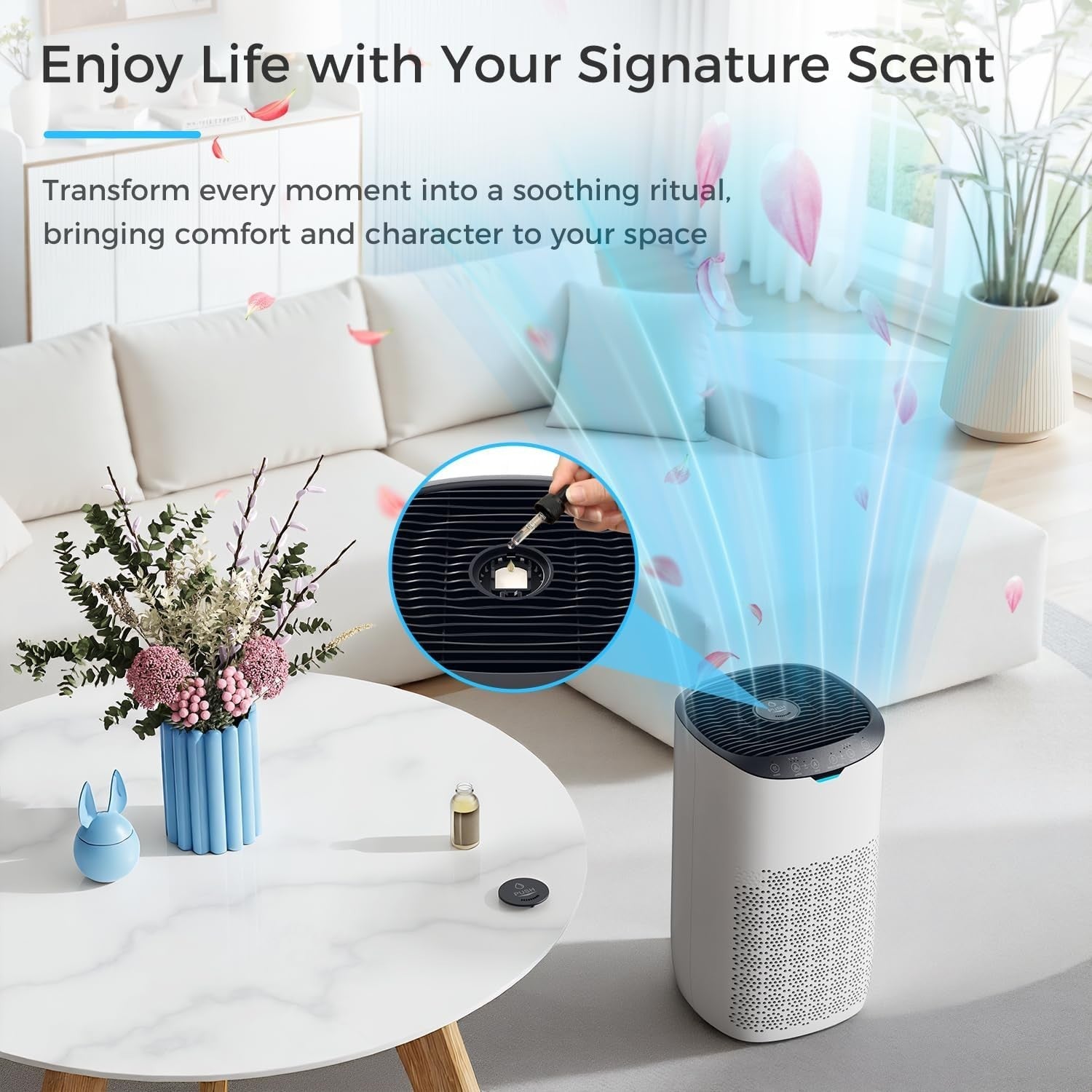 HEPA Air Purifier 120㎡ CADR 300m³/h Auto Sensor Quiet 25dB Sleep