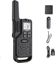 5 Mile Walkie Talkies IP54 Waterproof NOAA SOS Compass Flashlight 2 Pack