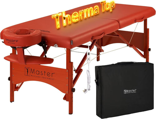 71cm Heated Portable Massage Table | Fairlane Therma-Top Spa Lash Bed Cinnamon