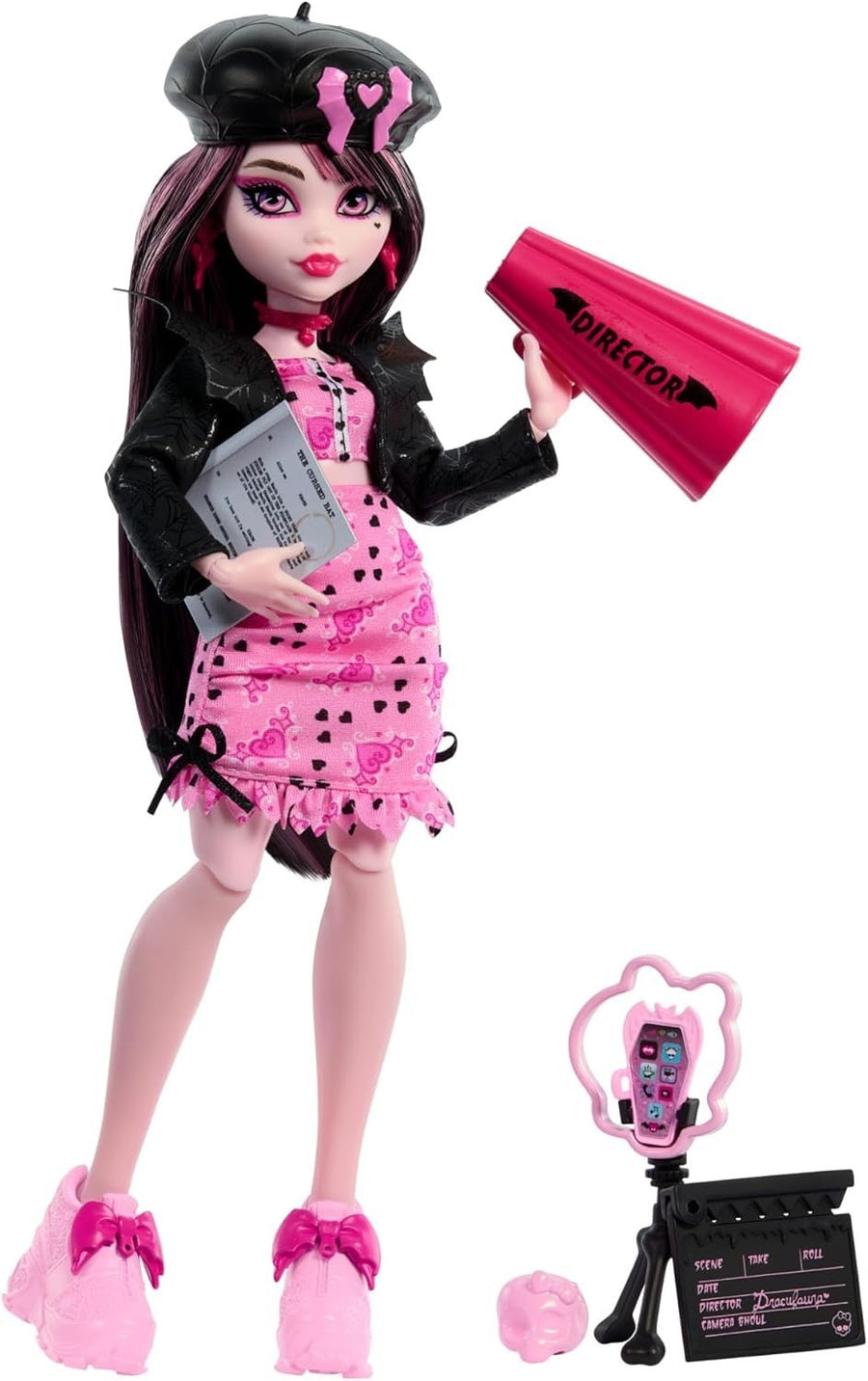 Fashion Doll Movie Club Set with Jacket Script Camera Props Toy