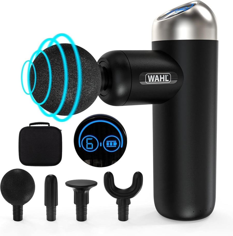 Cordless Deep Tissue Mini Massage Gun Portable Muscle Massager 6 Speeds