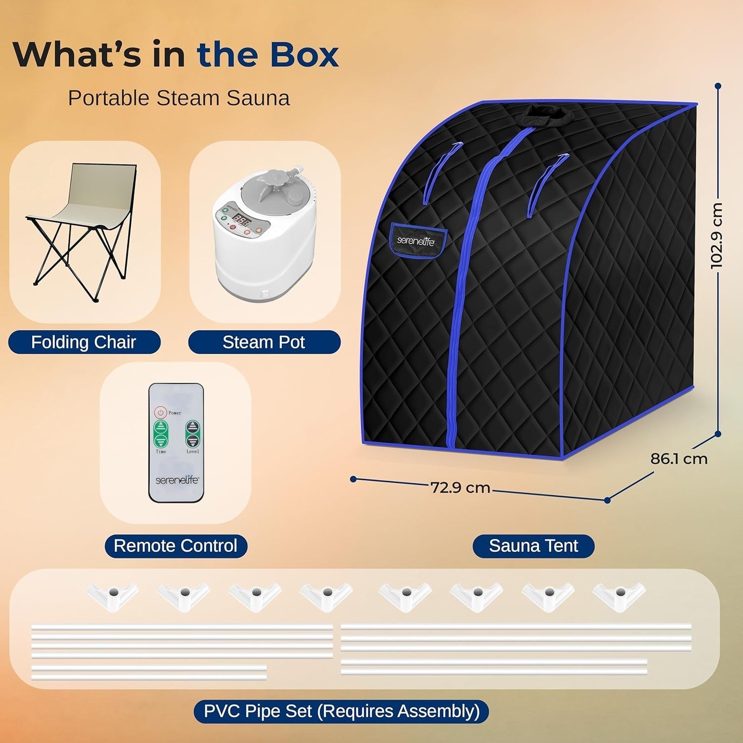 Portable One-Person Steam Sauna Tent – Home Steam Sauna, Detox & Relax