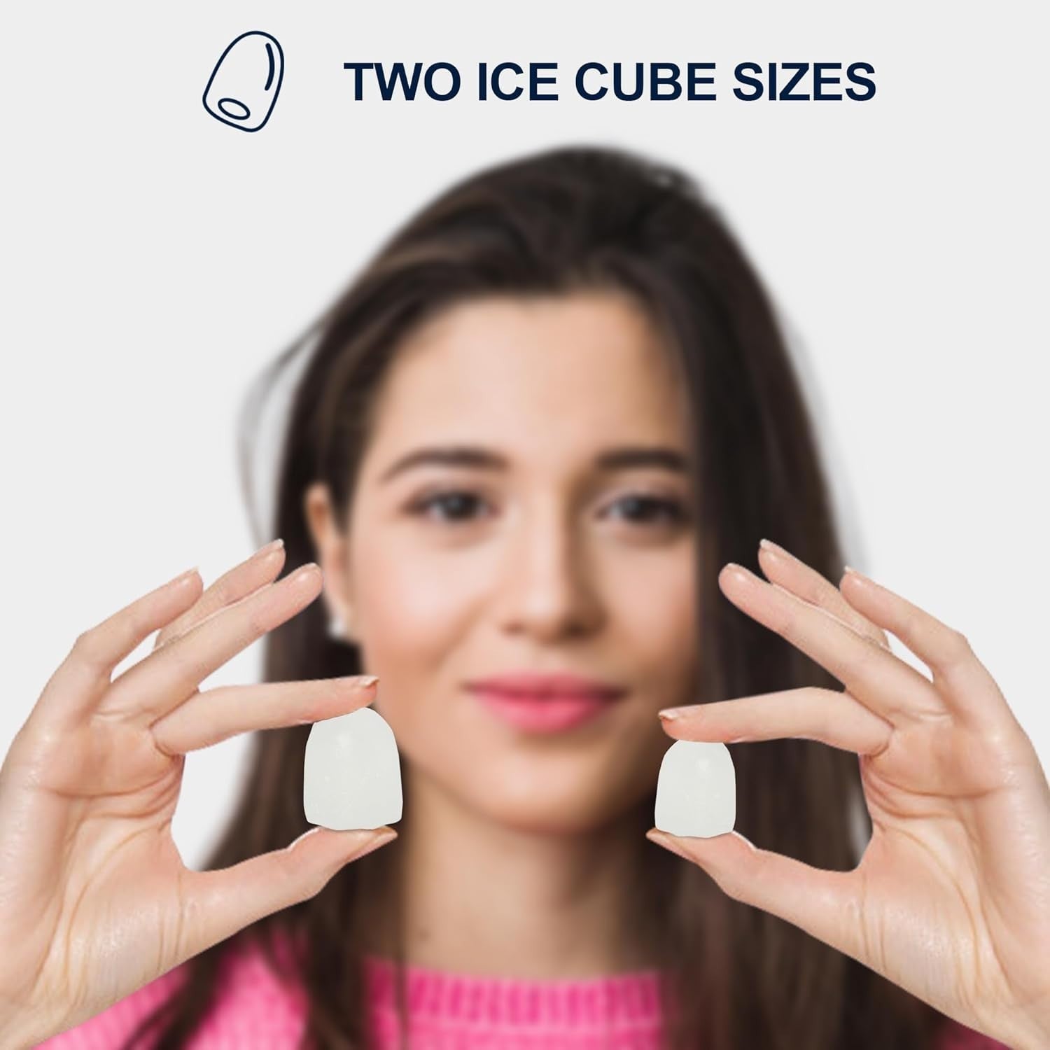 Countertop Ice Maker 12KG Nugget Ice Machine Fast 6-Minute Stainless Steel