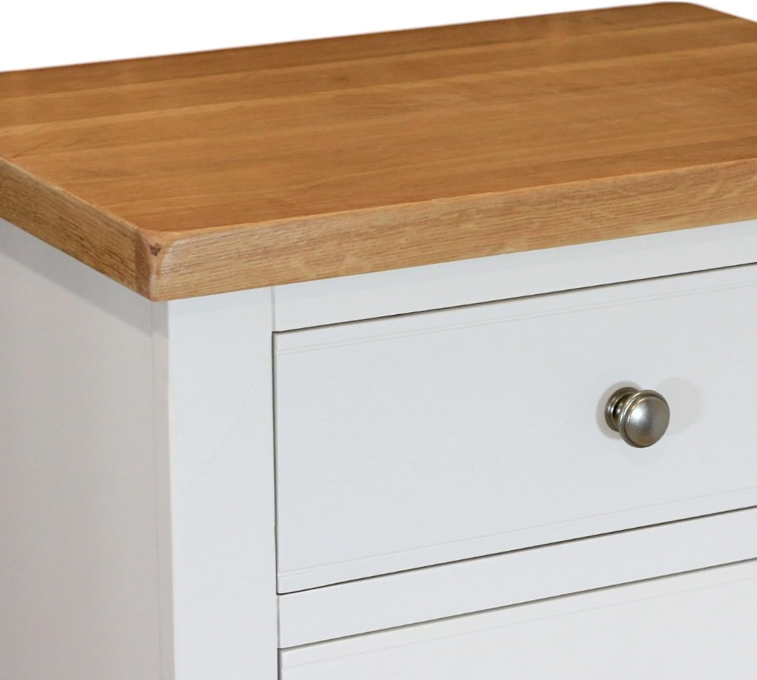 White 4 Drawer Tallboy Chest Slim Bedroom Storage Cabinet 95cm High