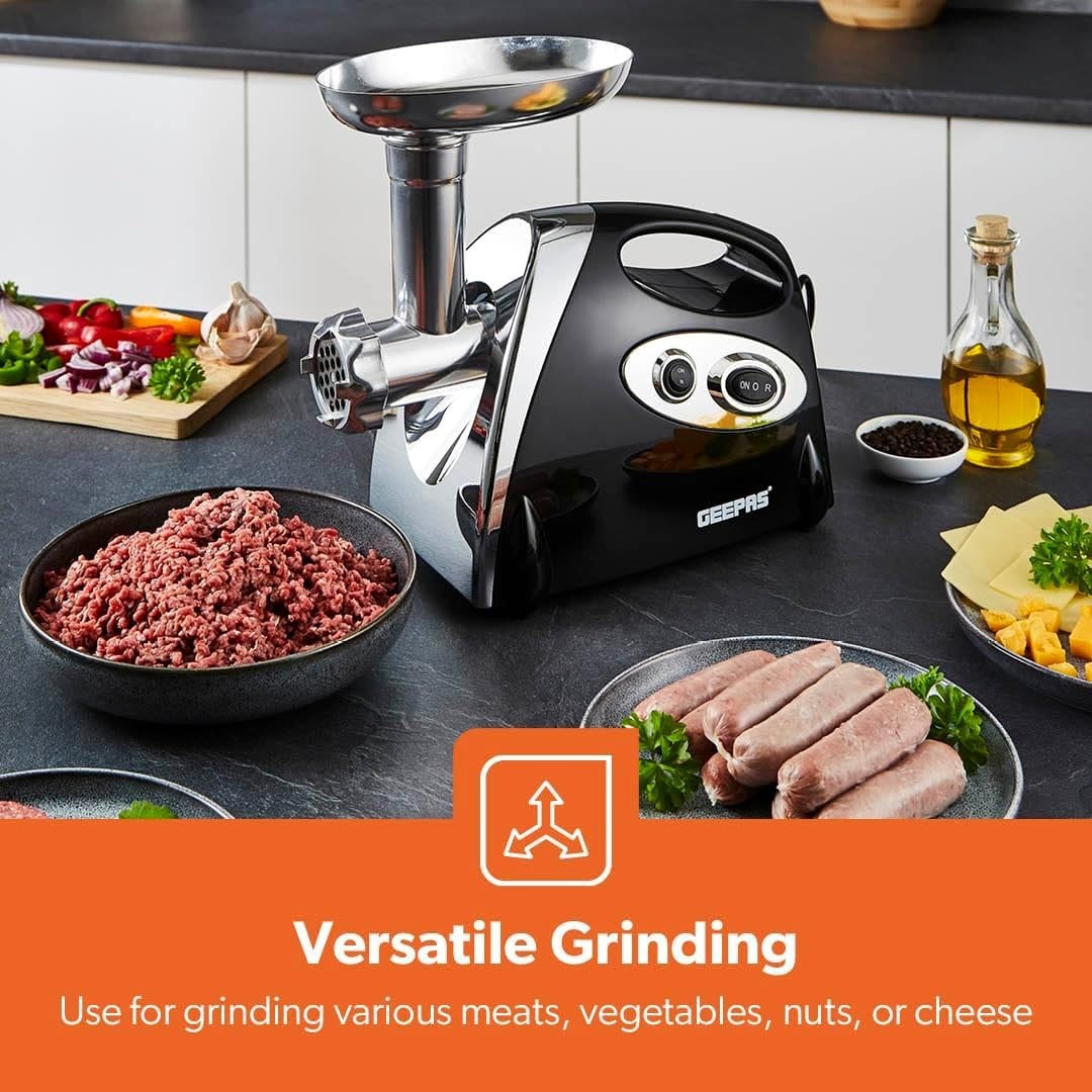 Heavy Duty Meat Mincing Machine 1800W Sausage Stuffer Reverse Function