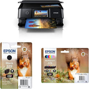 Yellow Wi-Fi Colour Printer A4 Touchscreen Photo Printing Multipack