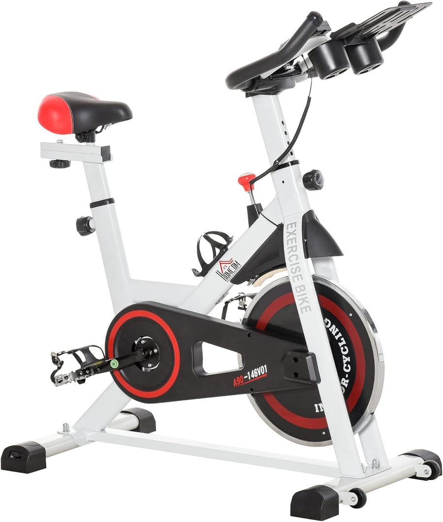 Upright Exercise Bike 8kg Flywheel Belt Drive LCD Adjustable Seat & Handlebar