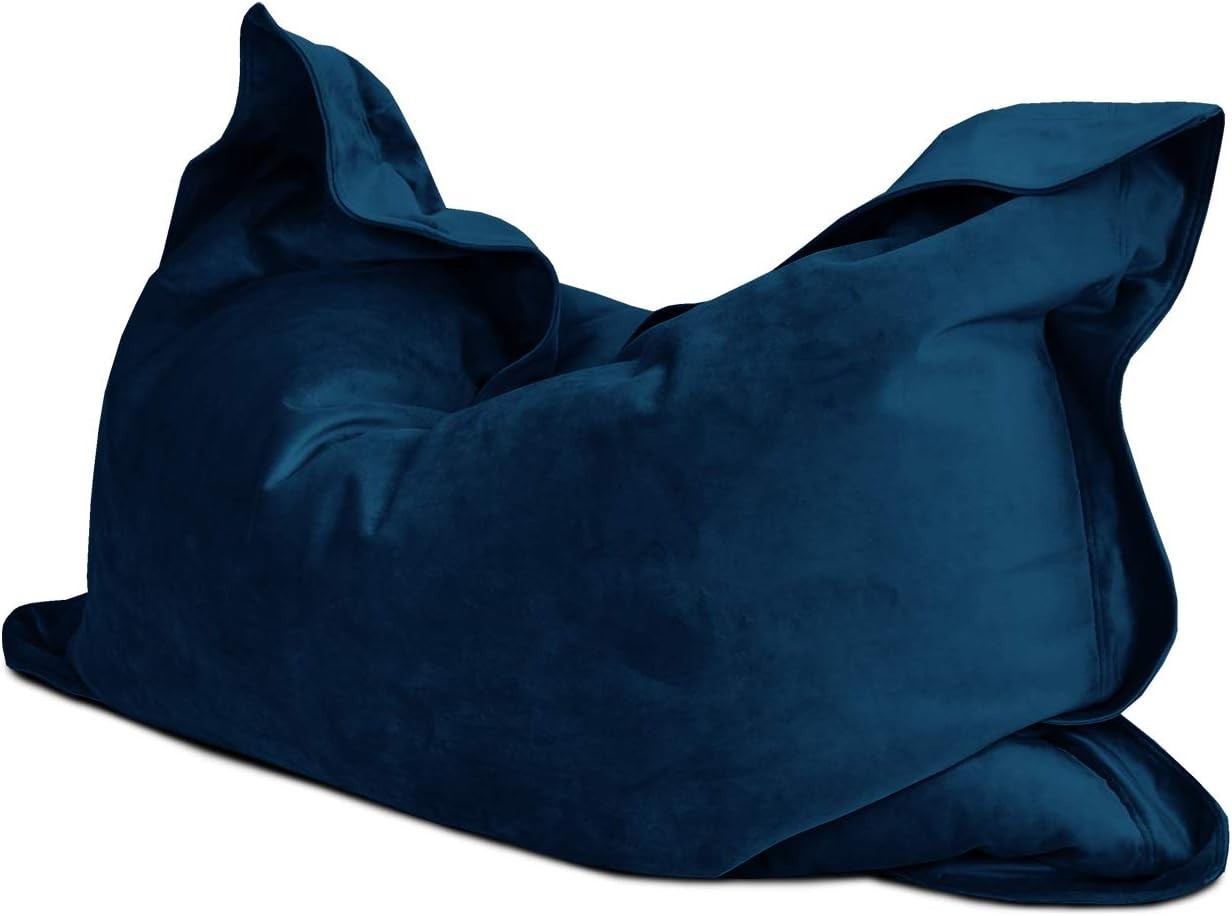 Luxury Velvet Bean Bag Chair Lounger Adult Floor Cushion Sofa Seat