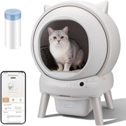 XL Self Cleaning Cat Litter Box App Control Auto Odor Removal 65L