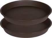 2 Pack Large Bird Bath Tray 19" Garden Feeder Bowls Durable Plant Saucers