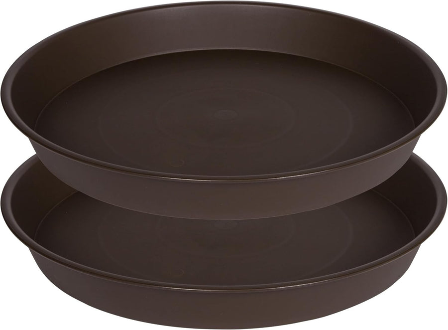 2 Pack Large Bird Bath Tray 19" Garden Feeder Bowls Durable Plant Saucers