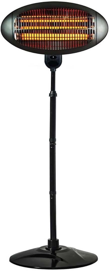 Outdoor Electric Patio Heater 2000W | Adjustable Height | Safe & Instant Heat
