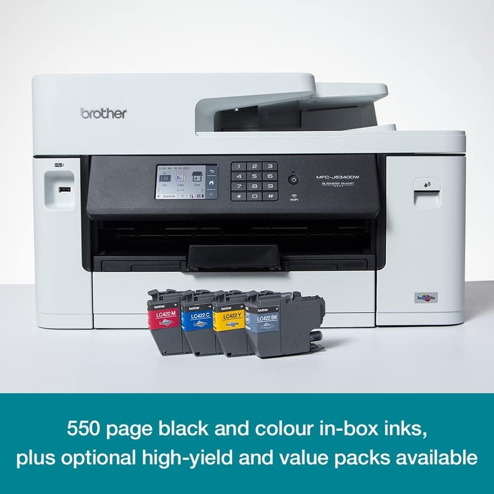 A3 Colour Inkjet Printer 4-in-1 Wi-Fi USB Auto-Duplex Black/White