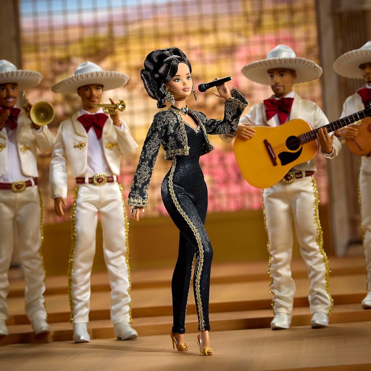Signature Music Legend Collector Doll Black Gold Suit Keepsake Box