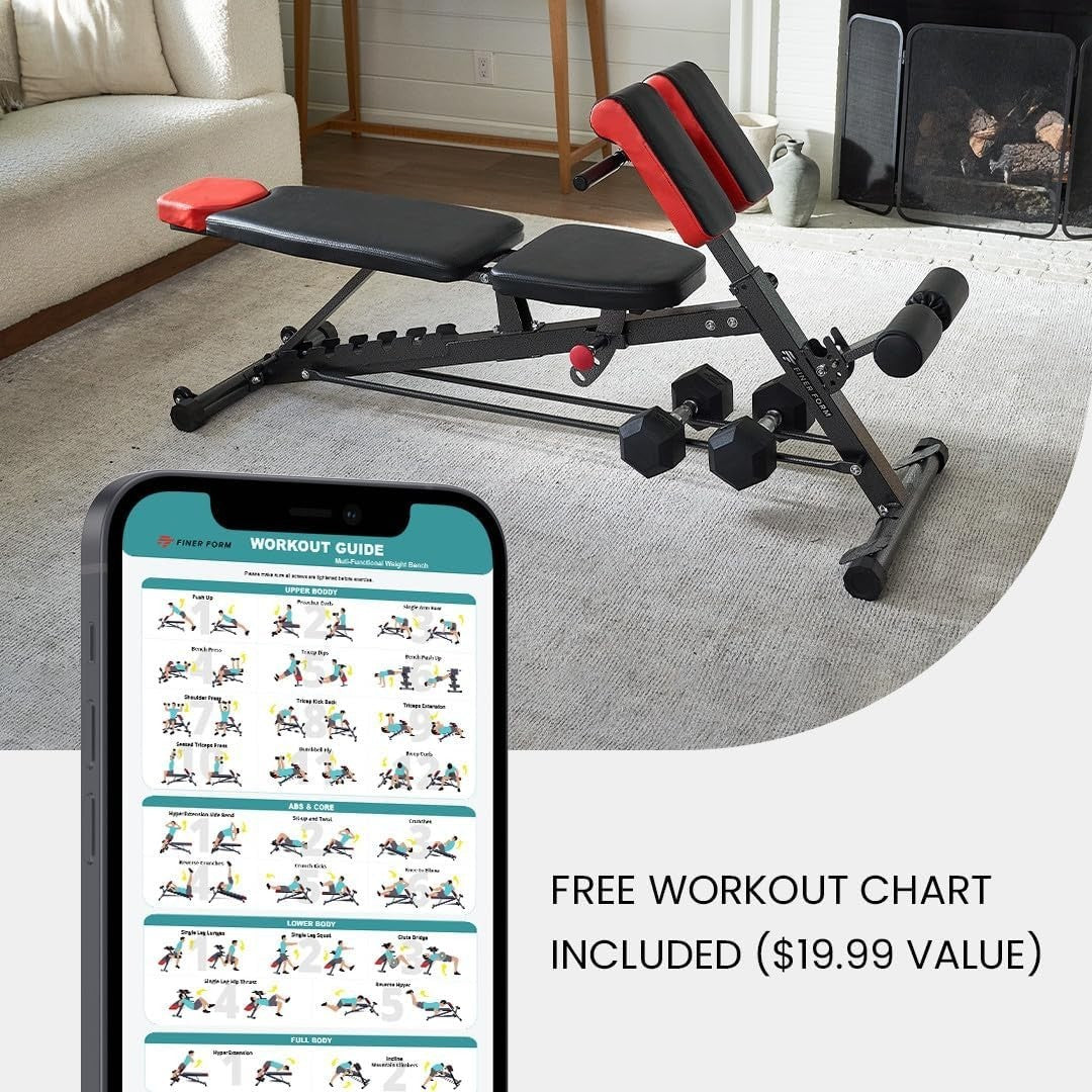 Multi-Functional FID Gym Bench Roman Chair Hyperextension Home Workout