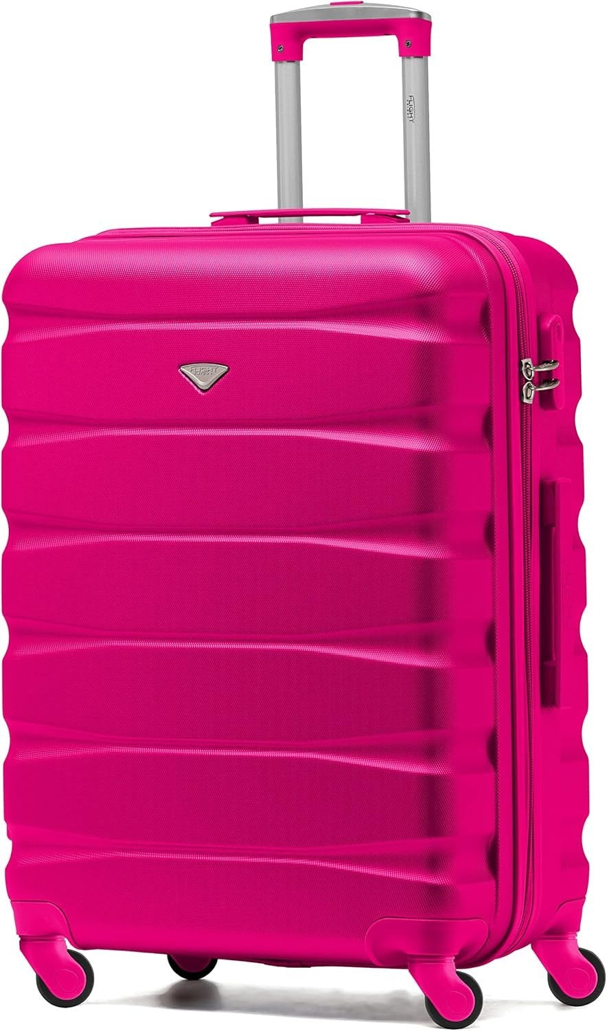 25” Medium Hard Shell Check In Suitcase Lightweight 4 Spinner Wheels