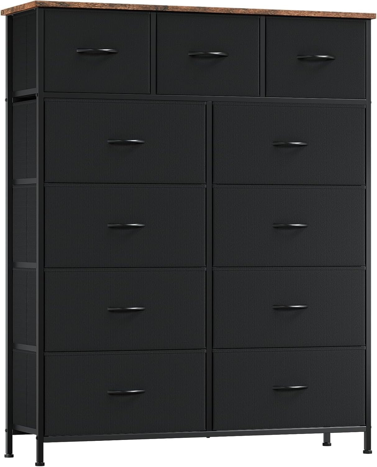 Tall Chest of Drawers 11 Drawer Storage Unit for Bedroom Living Room