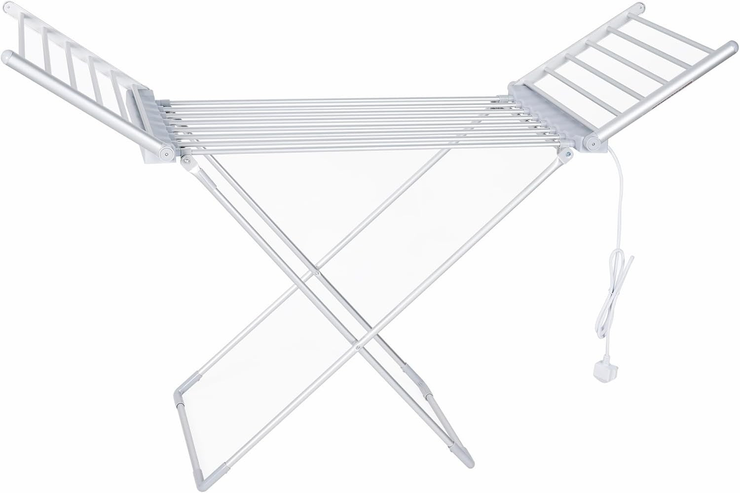 Electric Heated Clothes Airer Folding Drying Rack 20 Heated Bars Indoor