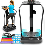 Pro Vibration Plate Exercise Machine Silent Motor Bluetooth 180 Levels