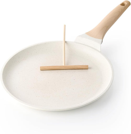 26 cm Kordisen White Non-Stick Crepe & Dosa Pan with Spreader