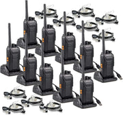 Professional Walkie Talkies 10 Pack PMR446 Rechargeable VOX 2 Way Radio